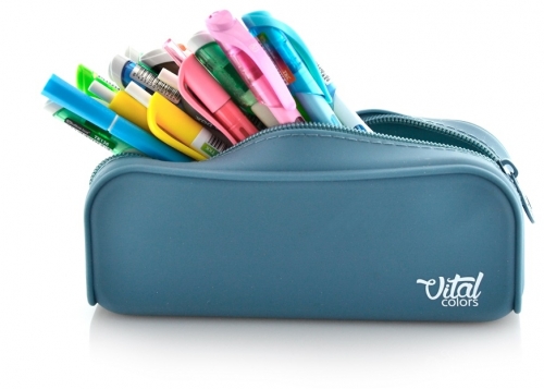 Penar din silicon tip etui, dreptunghiular, Office Box, diverse culori